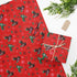 Red Roller Skate Christmas Wrapping Paper