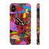 Magic Mushrooms and Frogs Phone Case in Red
