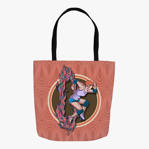 Roller Skate Jumbo Tote Bag, Roller Derby Skate Accessory, Gift for Roller Skaters