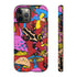 Magic Mushrooms and Frogs Phone Case in Red