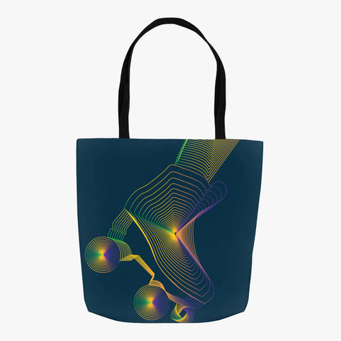 Green Roller Skate Tote Bag