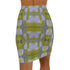 Mirrored Moss Print Mini Skirt