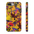 Magic Mushrooms and Frogs Phone Case in Orange