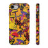 Magic Mushrooms and Frogs Phone Case in Orange