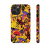 Magic Mushrooms and Frogs Phone Case in Orange
