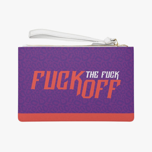 FUCK OFF Vegan Leather Fashion Wristlet