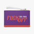 FUCK OFF Vegan Leather Fashion Wristlet