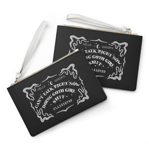 Ouija Goth Girl Clutch Purse