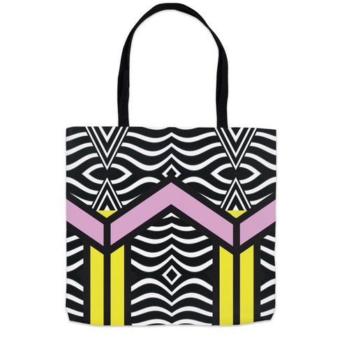 Hypnotic Color Block Tote