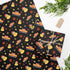Black Merry Ducking Christmas Wrapping Paper