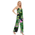 Tiger Print Botanical Oversized Jumpsuit