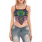 Snakeskin Scarf Crop Top in Technicolor