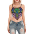 Snakeskin Scarf Crop Top in Technicolor