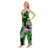 Tiger Print Botanical Oversized Jumpsuit