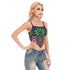 Snakeskin Scarf Crop Top in Technicolor