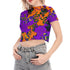 Sneaky Snakes Crop Top in Purple/Orange