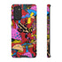 Magic Mushrooms and Frogs Phone Case in Red