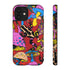 Magic Mushrooms and Frogs Phone Case in Red