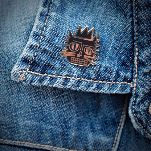 BASQUI-CAT Graffiti Art Pin