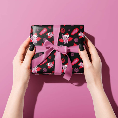 Batty Christmas Wrapping Paper