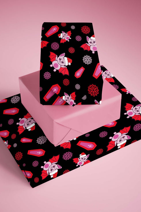 Batty Christmas Wrapping Paper