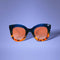 True Blue Leopard Print Sunglasses