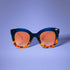 True Blue Leopard Print Sunglasses