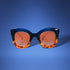 True Blue Leopard Print Sunglasses