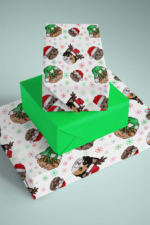 Holiday Cats Wrapping Paper