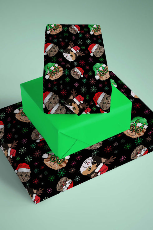 Christmas Cats Wrapping Paper
