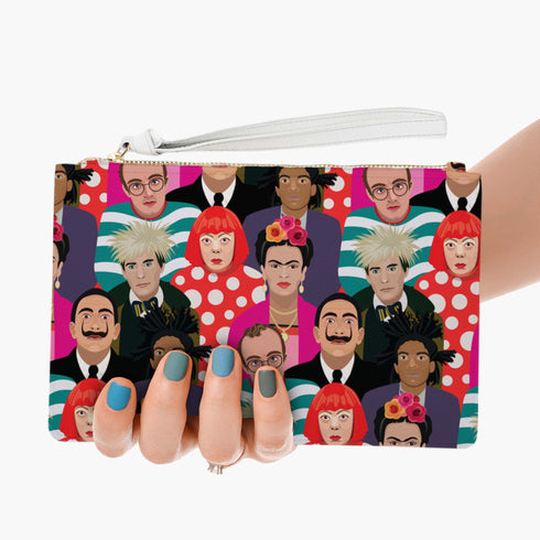 Famous Faces of Art Clutch