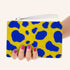 Blue and Yellow Animal Print Wristlet Handbag