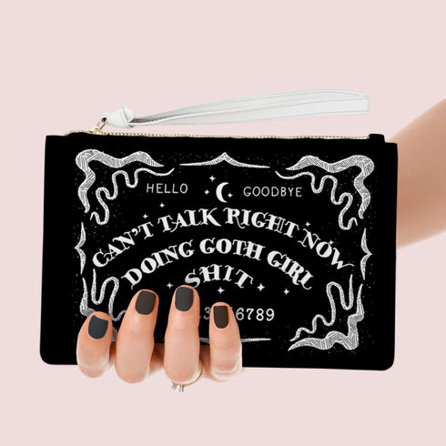 Ouija Goth Girl Clutch Purse