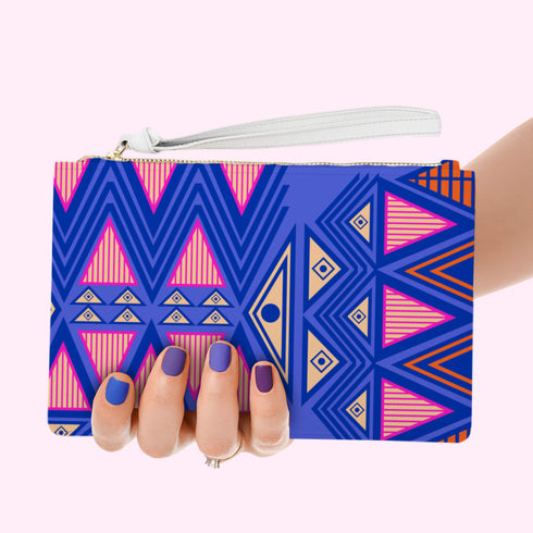 Tribal Print Clutch Purse