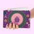 Purple Insect Beetle Bug Clutch Bag