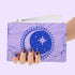 Purple Zodiac Moon Clutch Purse