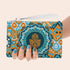 Hamsa Bag Green Wristlet Handbag