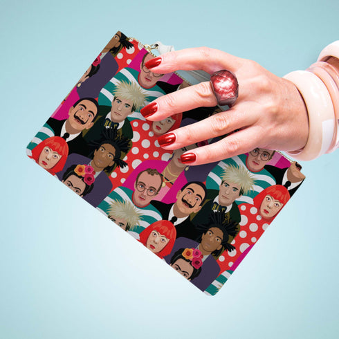 Famous Faces of Art Clutch
