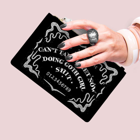 Ouija Goth Girl Clutch Purse