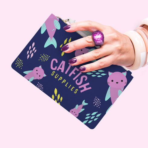 Catfish Vegan Leather Fashion Wristlet