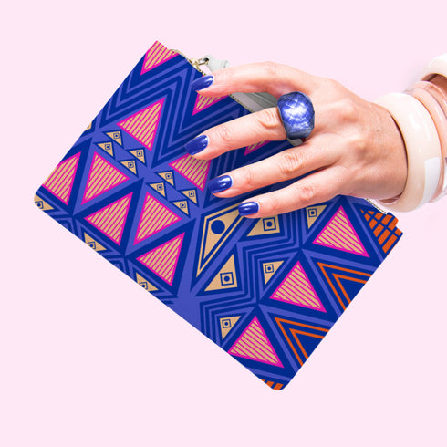 Tribal Print Clutch Purse