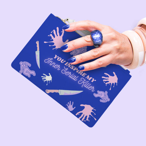 Serial Killer Vegan Leather Clutch Bag
