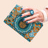 Hamsa Bag Green Wristlet Handbag