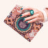 Orange Hamsa Wristlet Handbag