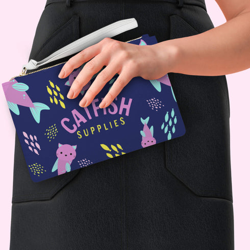 Catfish Vegan Leather Fashion Wristlet