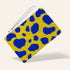 Blue and Yellow Animal Print Wristlet Handbag