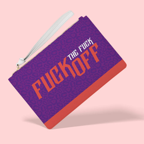 FUCK OFF Vegan Leather Fashion Wristlet