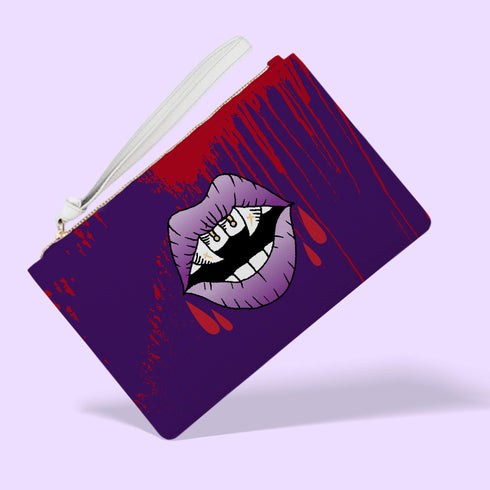 Vampire Vegan Leather Fashion Clutch Bag