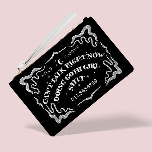 Ouija Goth Girl Clutch Purse