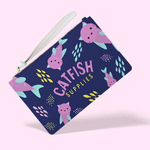 Catfish Vegan Leather Fashion Wristlet